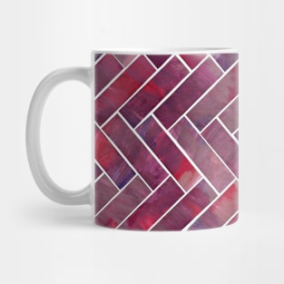 Pink Herringbone Mug